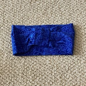 NEW Kiehl’s Kate Moross Limited Edition Cosmetic Beauty Headband Blue NWOT